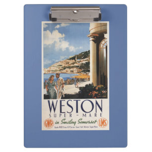 Carpeta De Pinza Poster de desatención del ferrocarril de la costa