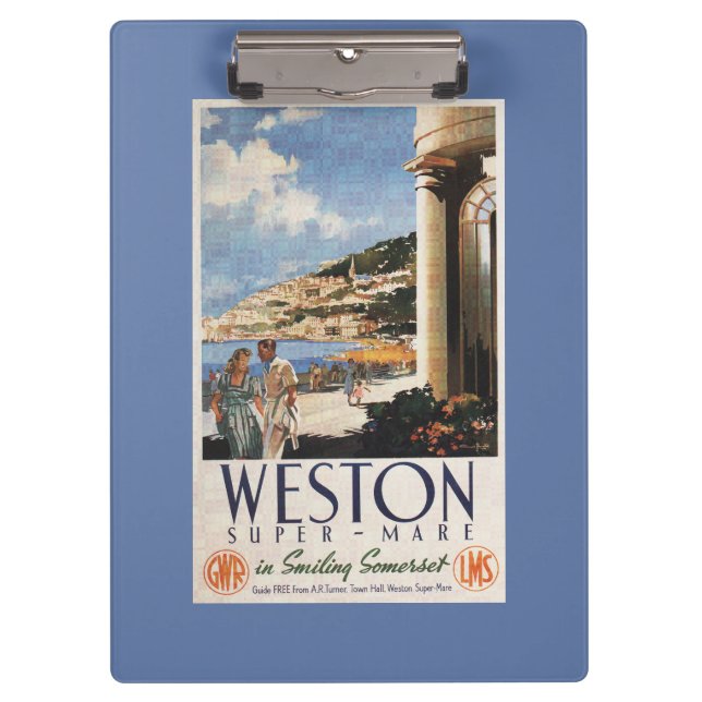 Carpeta De Pinza Poster de desatención del ferrocarril de la costa (Anverso)