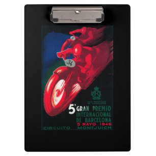 Carpeta De Pinza Poster de la motocicleta de 5 Gran Premio