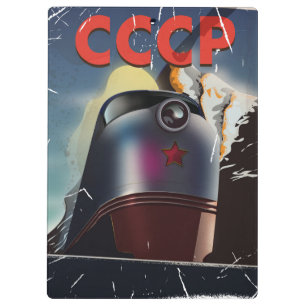 Carpeta De Pinza POSTER de locomotoras soviéticas vintage del CCCP