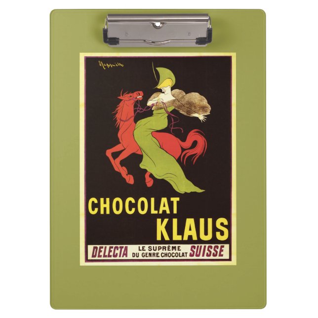 Carpeta De Pinza Poster del anuncio de Chocolat Klaus (Anverso)