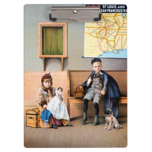 CARPETA DE PINZA POSTER DEL FERROCARRIL, 1898