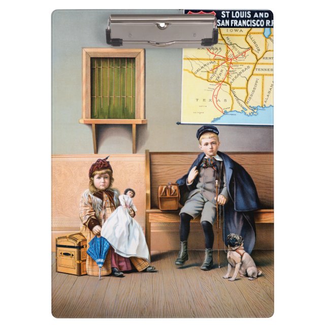 CARPETA DE PINZA POSTER DEL FERROCARRIL, 1898 (Anverso)