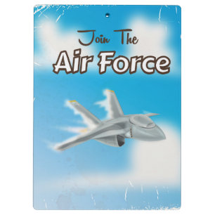 Carpeta De Pinza Póster del jet clásico de la Fuerza Aérea