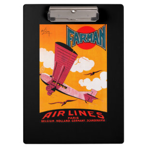 Carpeta De Pinza Poster del monoplano de las líneas aéreas F-170 