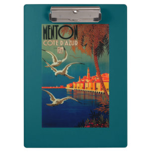 Carpeta De Pinza Poster del viaje de riviera francesa # 1