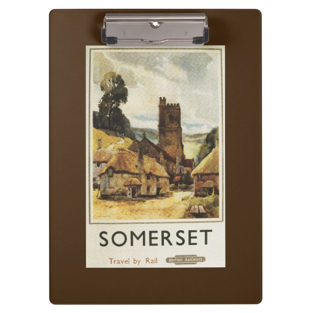 Carpeta De Pinza Poster ferroviario británico de la escena (Anverso)