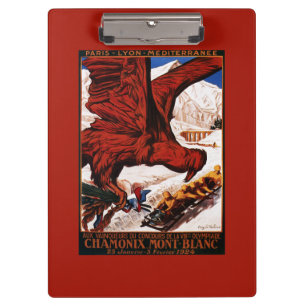 Carpeta De Pinza Poster olímpico de 1924 juegos del invierno