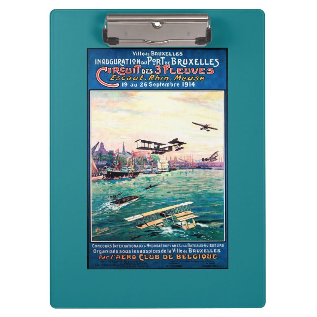 Carpeta De Pinza Poster promocional cancelado del avión del (Anverso)