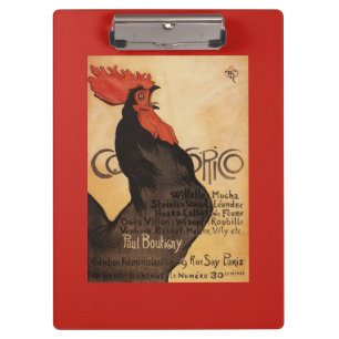 Carpeta De Pinza Poster promocional del gallo periódico de Cocoric