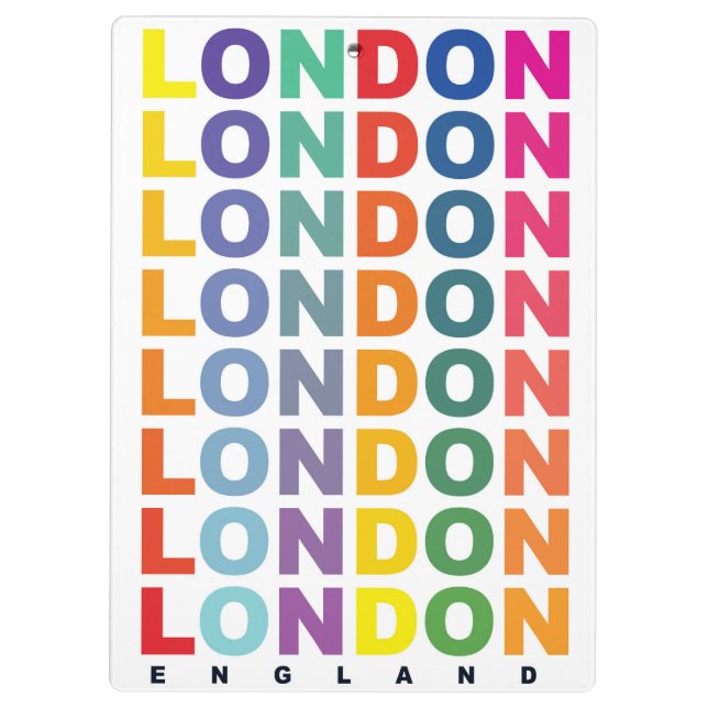 Carpeta De Pinza Poster Retro London Inglaterra (Reverso)