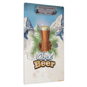 Carpeta De Pinza Póster vintage de bar de Cerveza Cool