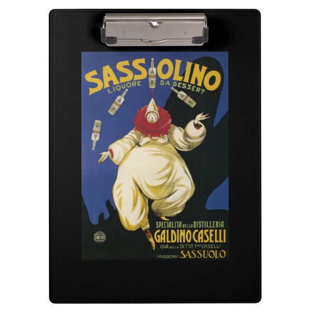 Carpeta De Pinza Postre de Sassolino Liquore DA promocional (Anverso)