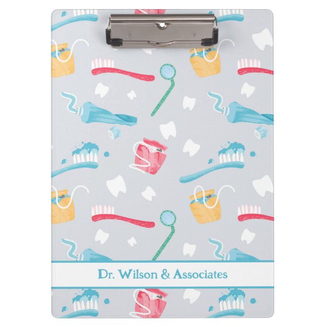 Carpeta De Pinza Práctica dental personalizada Suministros dentales (Anverso)