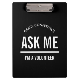 Carpeta De Pinza Pregúntame que soy voluntario.