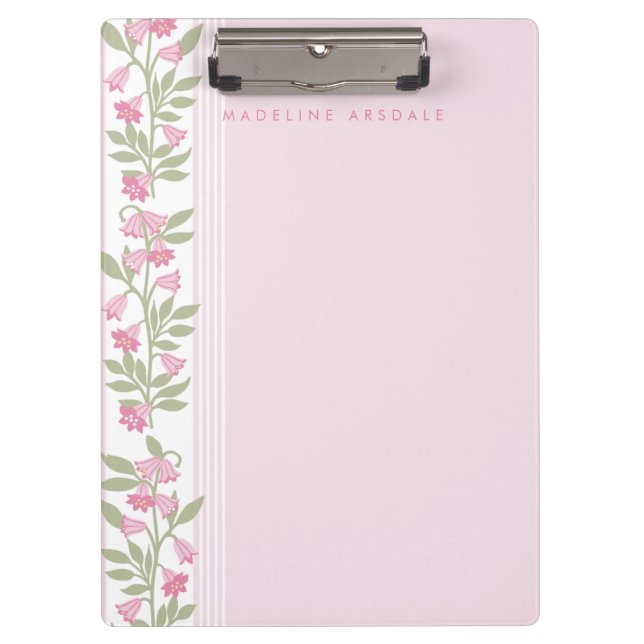 Carpeta De Pinza Preppy Personalized floral (Anverso)