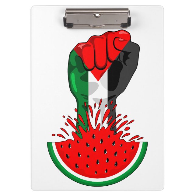 Carpeta De Pinza Prima de resistencia palestina sobre la sandía (Anverso)