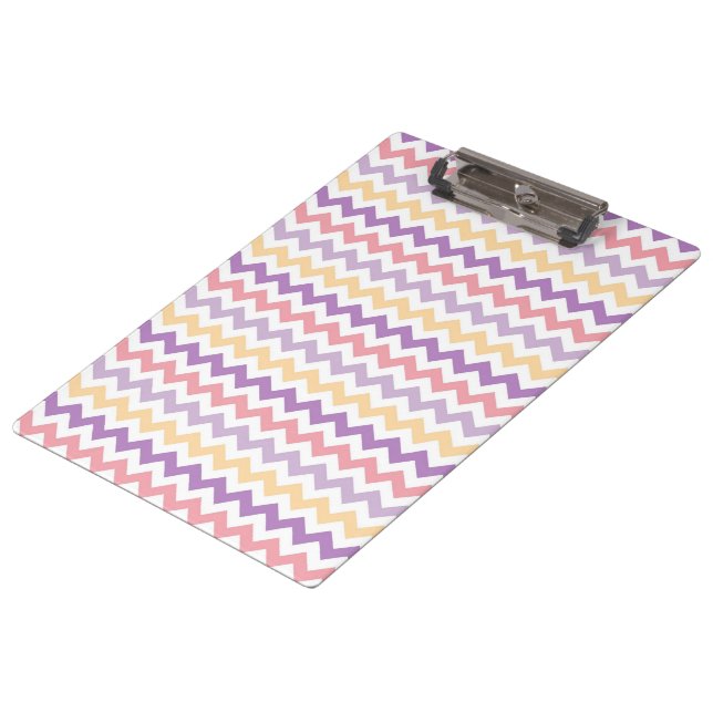 Carpeta De Pinza Primavera Chevron y lunar multi (Angular)