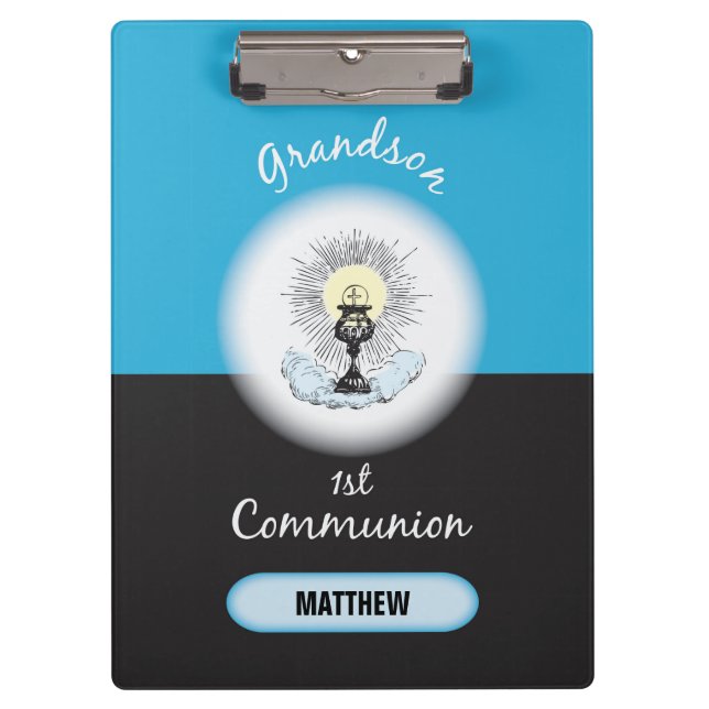 Carpeta De Pinza Primera comunión del nieto, Copa Azul (Anverso)