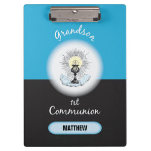 Carpeta De Pinza Primera Comunión del nieto, Taza Azul