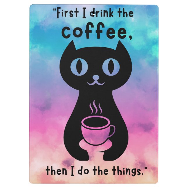 Carpeta De Pinza Primero bebo el café y luego hago esto (Reverso)