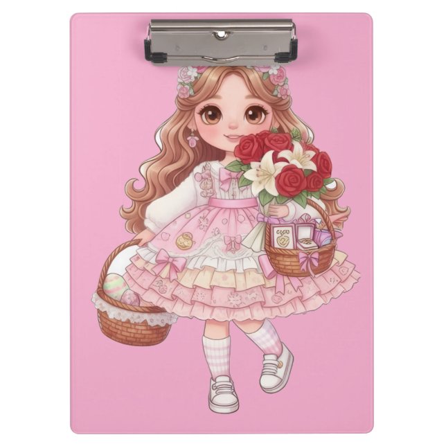 Carpeta De Pinza princesa de corazones (Anverso)