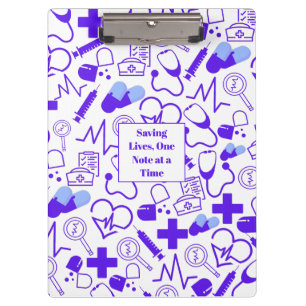 Carpeta De Pinza Profesional de atención médica personalizada