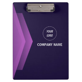 Carpeta De Pinza Profesional moderno morado y blanco