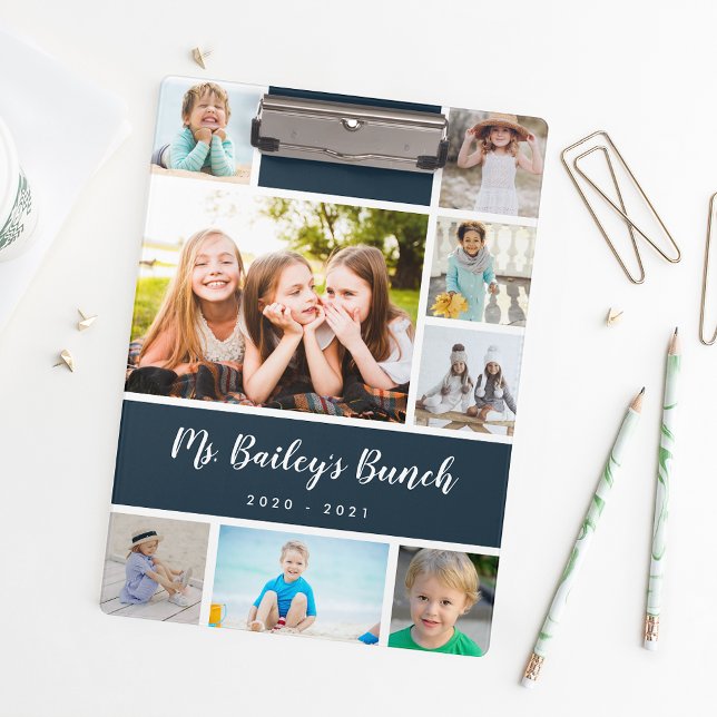 Carpeta De Pinza Profesor de Collage de fotos de clase personalizad (Subido por el creador)