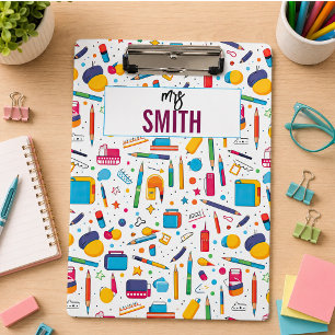 Carpeta De Pinza Profesor Personalizado – Nombre Personalizado Regr