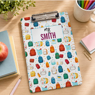 Carpeta De Pinza Profesor Personalizado – Nombre Personalizado Regr