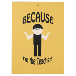 Carpeta De Pinza Profesor Porque Guy 2 Funny Clipboard