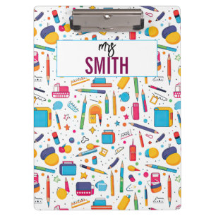 Carpeta De Pinza Profesora personalizada - Nombre personalizado de