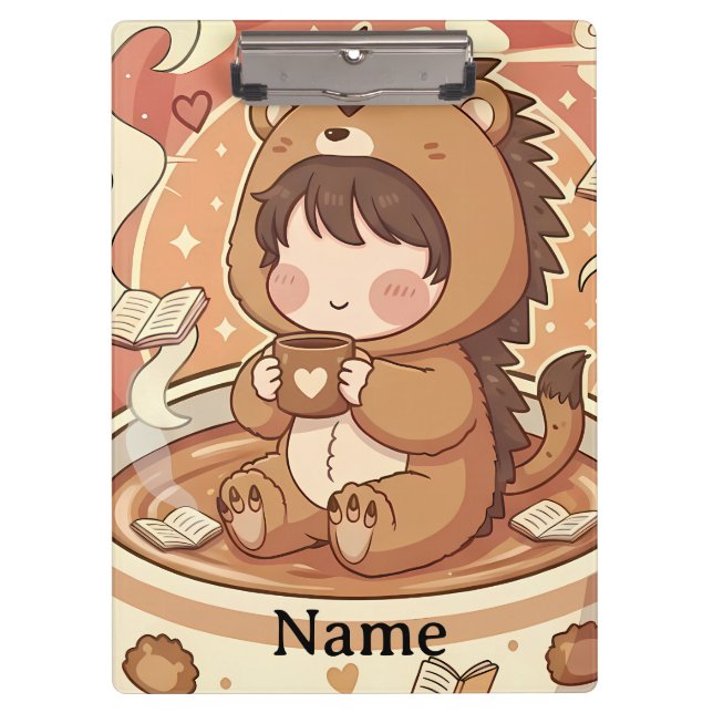 Carpeta De Pinza Professional Hedgehog Chibi Office Clipboard (Anverso)