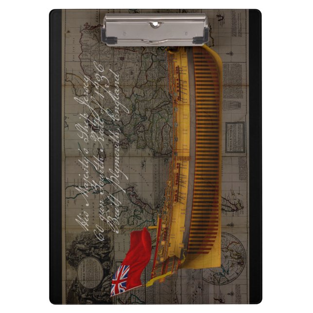 Carpeta De Pinza Profile Painting of Ship Jersey (Anverso)