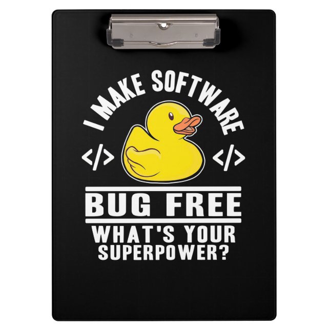 Carpeta De Pinza Programador para hacer software libre de fallos (Anverso)