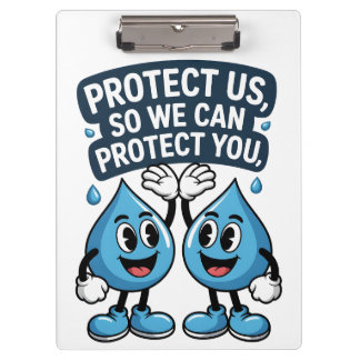 Carpeta De Pinza Protegenos Conservación del Agua 
