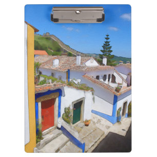 Carpeta De Pinza Pueblo acuarela