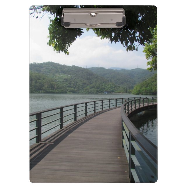 Carpeta De Pinza Puente de bicicleta sobre el agua (Anverso)