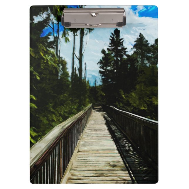 Carpeta De Pinza Puente de pie sobre el cañón canadiense (Anverso)