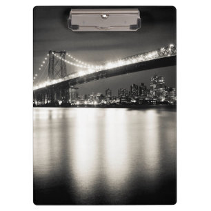 Carpeta De Pinza Puente de Williamsburg en New York City en la