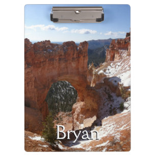 Carpeta De Pinza Puente natural del cañón de Bryce Foto paisajista