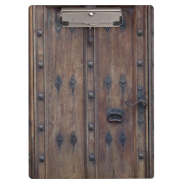 Carpeta De Pinza Puerta de madera española vieja con los pernos