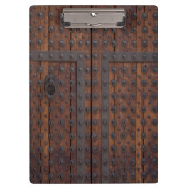 Carpeta De Pinza Puerta Vieja De Madera Con Refuerzos Metalizado Ne