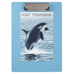 Carpeta De Pinza Puerto Townsend, salto de WashingtonOrca