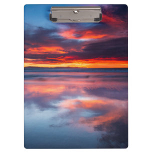 Carpeta De Pinza Puesta de sol sobre las Islas del Canal, CA