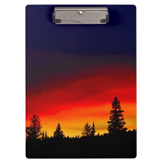 Carpeta De Pinza Puesta del sol de Yellowstone (Anverso)