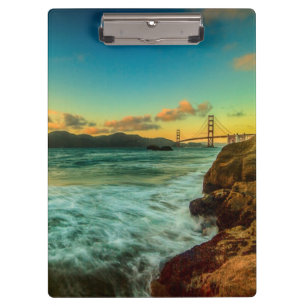 Carpeta De Pinza Puesta del sol en la playa del panadero