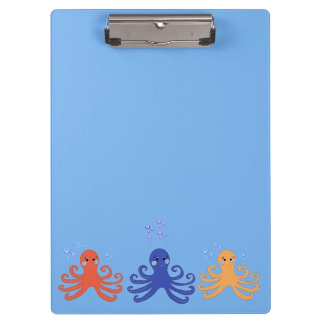 Carpeta De Pinza Pulpo Caprichoso (Anverso)