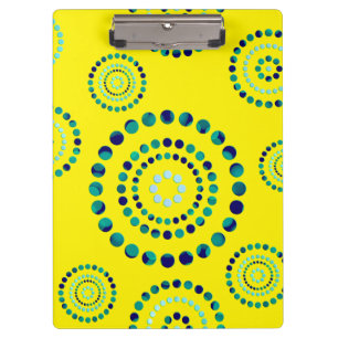Carpeta De Pinza Puntos Círculo Poder Flores + tu fondo.